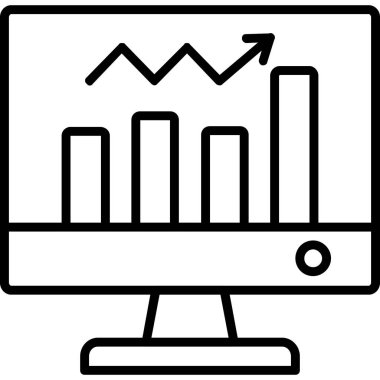 Grafik. Web simgesi basit illüstrasyon
