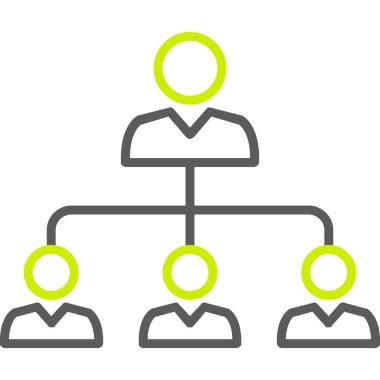 Ağ Paylaşımı. Vektör illüstrasyonu