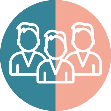 iş insanları simgesi vektör illüstrasyonu