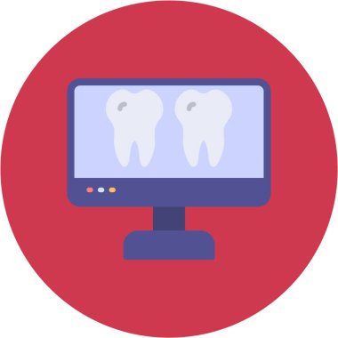 Bilgisayar. Basit ağ simgesi