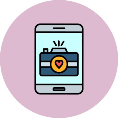 cep telefonu simgesi. Modern vektör illüstrasyonu, düz tasarım