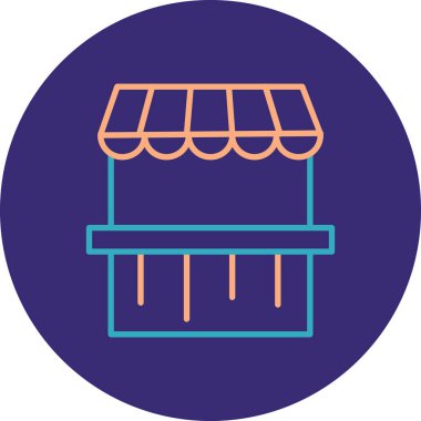 Dükkan. Web simgesi basit tasarım