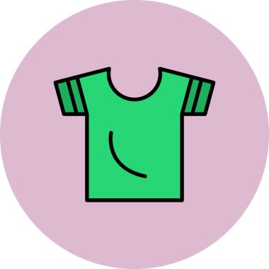 shirt simgesi vektör illüstrasyonu