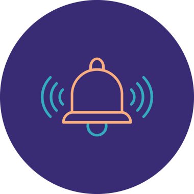 Çan simgesi vektör illüstrasyonu