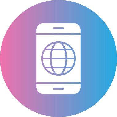 Cep telefonu simgesinin vektör illüstrasyonu