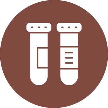 Test tüpü. Web simgesi basit tasarım