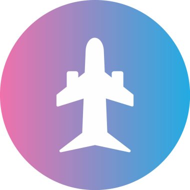 Uçak. Web simgesi basit illüstrasyon