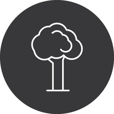 Orman ağacı ikonu vektör tasarımı