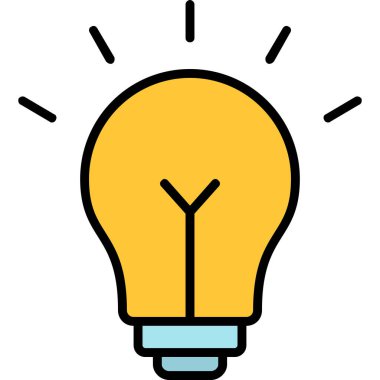 ampul yaratıcı fikir simgesi