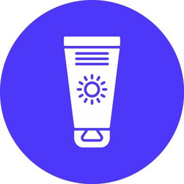 Güneş kreminin vektör çizimi