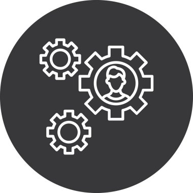 Kişisel ve ticari kullanım için vektör vites simgesi.