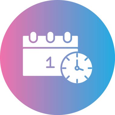 Takvim simgesinin vektör illüstrasyonu