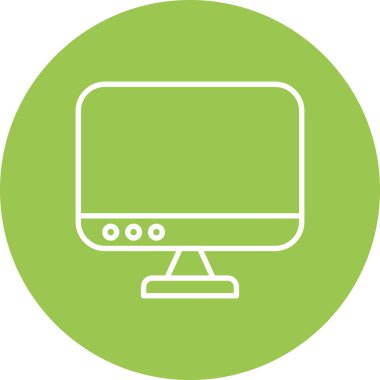 Bilgisayar simgesinin vektör illüstrasyonu