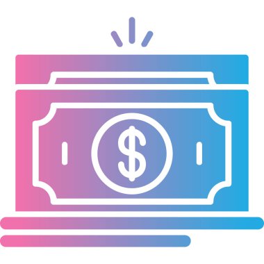 kişisel ve ticari kullanım için para vektörü simgesi simgesi vektör çizimi..