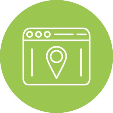 Moda biçimi izole edilmiş arkaplanda harita işaretleyici konumu simgesi