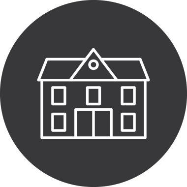 Ev simgesinin vektör illüstrasyonu