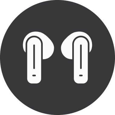 kulaklık simgesi vektör illüstrasyonu