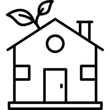 ev simgesi vektör illüstrasyonu