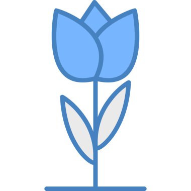 Çiçek. Web simgesi basit illüstrasyon