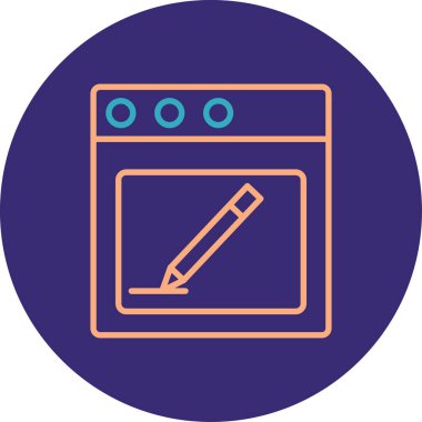 Mutfak simgesi, vektör illüstrasyonu.