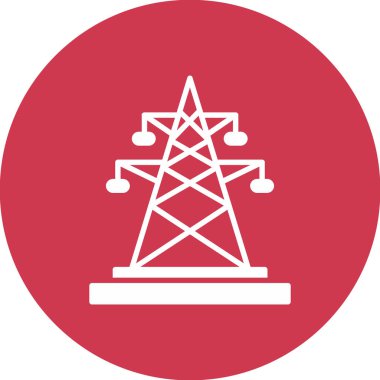 Bir enerji hattının vektör illüstrasyonu