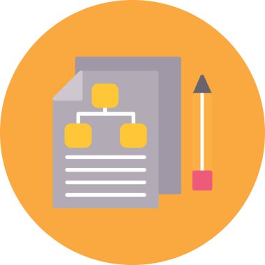 Belge. Web simgesi vektör illüstrasyonu