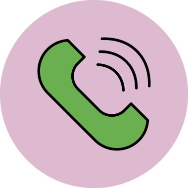 Soyut arkaplanda telefon simgesi izole edildi