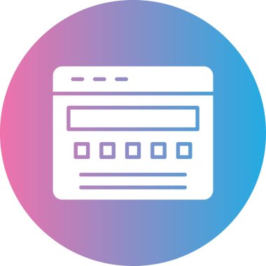 Web arayüzü tasarım simgesi