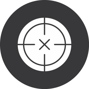 hedef simge vektör illüstrasyonu