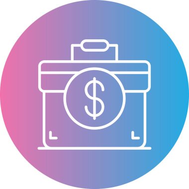 Para için. Web simgesi basit illüstrasyon