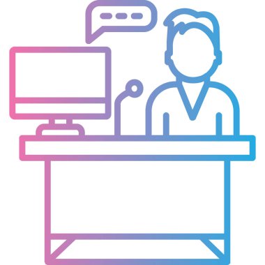 İnsan simgesinin vektör illüstrasyonu