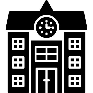 Okul binası. Basit tasarım