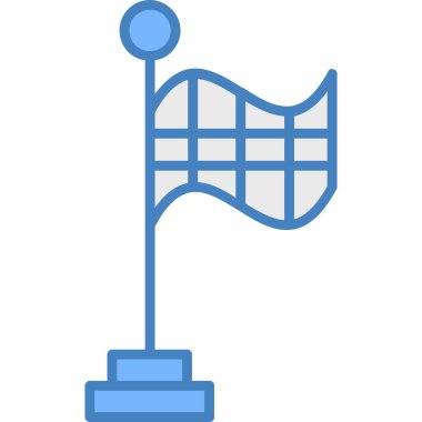 Golf topu. Web simgesi basit tasarım