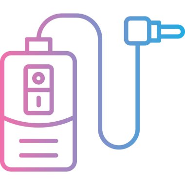 Pil simgesinin vektör illüstrasyonu