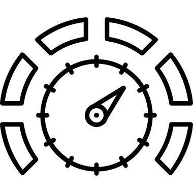 Saat simgesi. Web için basit zaman vektör simgeleri çizimi