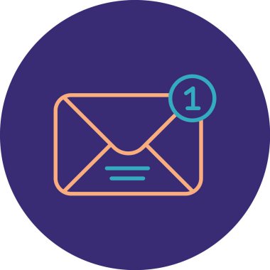 E- posta simgesi vektör illüstrasyonu