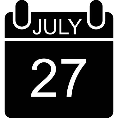 Takvim simgesi tasarımı, vektör illüstrasyonu