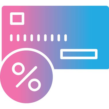 Kredi kartı ikonu vektör illüstrasyonu