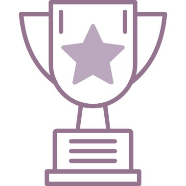 kupa simgesi vektör illüstrasyonu