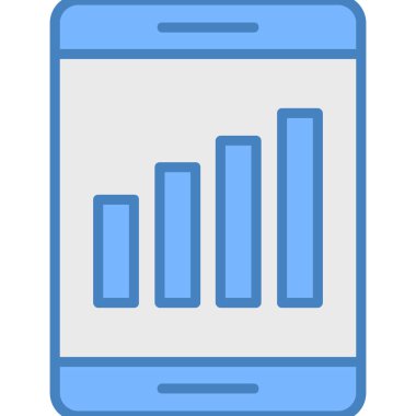 Akıllı telefon. Web simgesi basit illüstrasyon