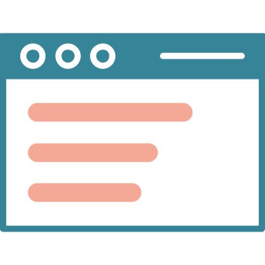 Web tarayıcı vektör simgesi düzenlenebilir vuruşu