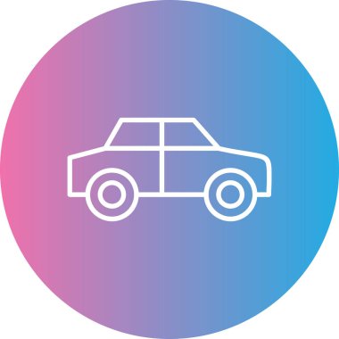 - Araba. Web simgesi basit illüstrasyon