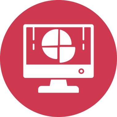 vektör lcd simgesi illüstrasyonu