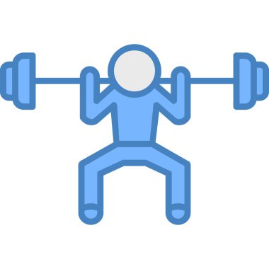 aptal simgesi. Web için basit spor salonu vektör simgeleri çizimi