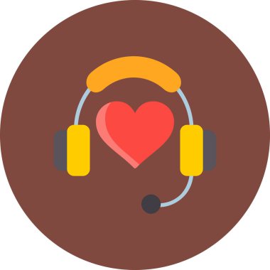 Kalp. Web simgesi basit illüstrasyon