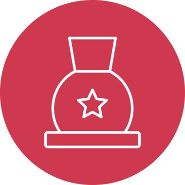 Bir fener simgesinin vektör illüstrasyonu