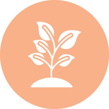 Bir ağaç simgesinin vektör illüstrasyonu