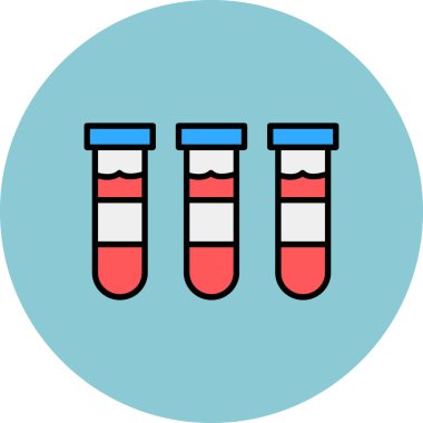 test tübü ikon vektör çizimi