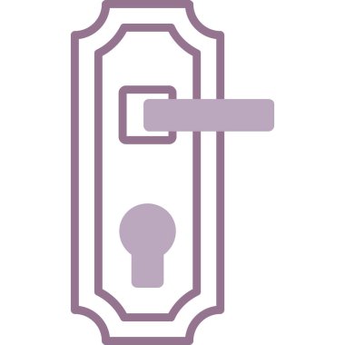 Bir kilit simgesinin vektör illüstrasyonu