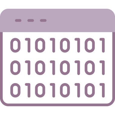 İkili kod. Basit illüstrasyon